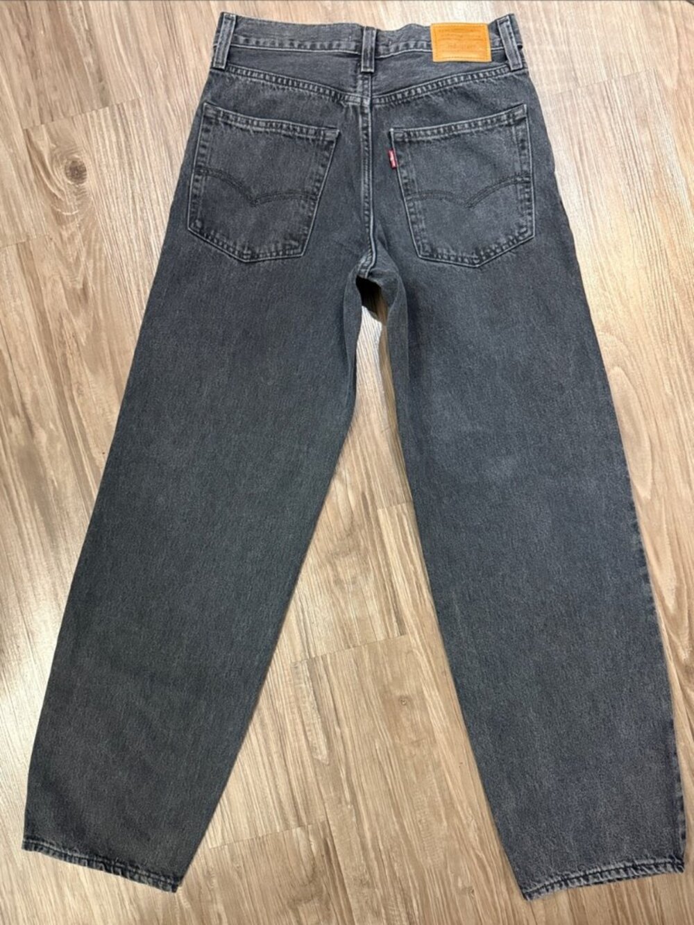 Levi’s Premium Baggy Dad Jeans 26 Boot Barn Black Big E $128 - Picture 4 of 12